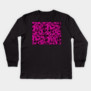 Pink Camouflage Kids Long Sleeve T-Shirt